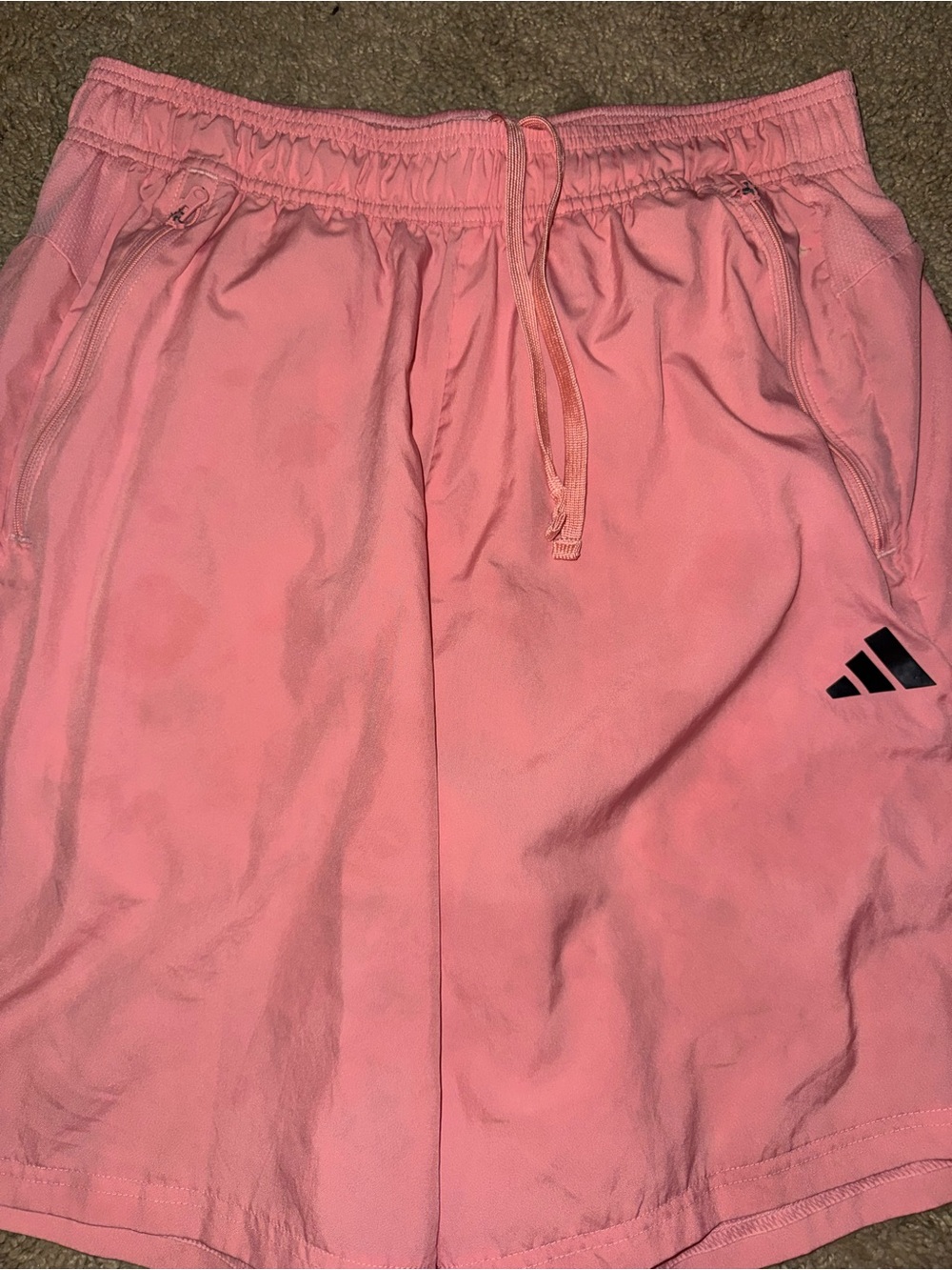 Used pink adidas Men's Rose Athletic Shorts - Picture 4 of 7